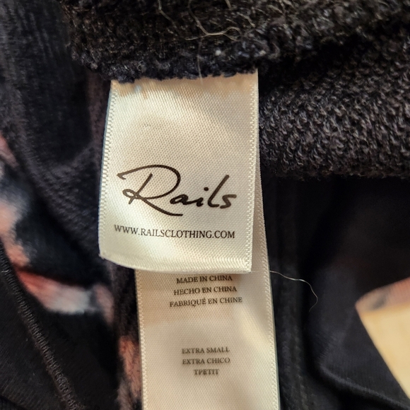 Rails Theo Black Skeleton Tie Dye Sweatshirt Size XS - Picture 4 of 6